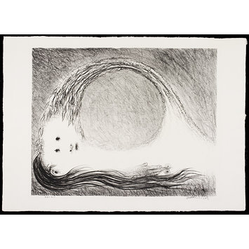 Print - St. Francis lying down in the wilderness Print - St. Francis lying down in the wilderness