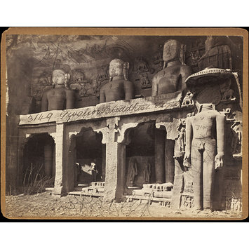 Photograph - Gwalior Buddhist Figures Photograph - Gwalior Buddhist Figures