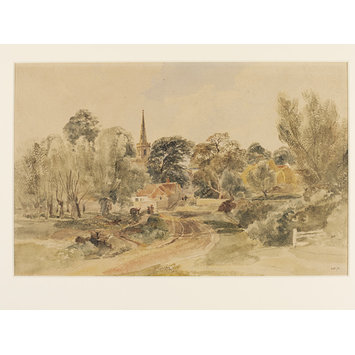 Watercolour - Wilsford, Lincolnshire Watercolour - Wilsford, Lincolnshire