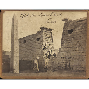 Photograph - The Pylon & Obelisk. Luxor Photograph - The Pylon & Obelisk. Luxor