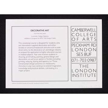 Print - Set of postcards (12) for Degree Diploma Shows at Camberwell Print - Set of postcards (12) for Degree Diploma Shows at Camberwell