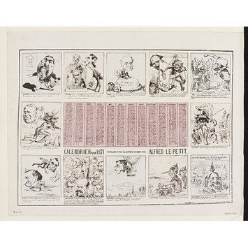 Print - Calendrier Pour 1871 Print - Calendrier Pour 1871