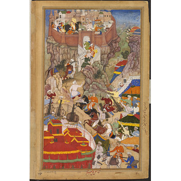 Painting - Akbar's entry into the fort of Ranthambhor Painting - Akbar's entry into the fort of Ranthambhor