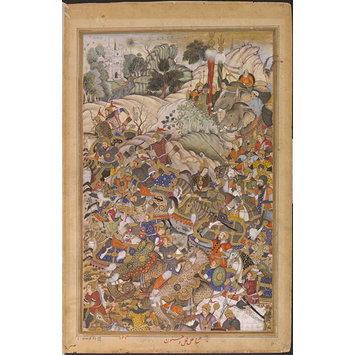 Painting - Qutb ad-Din Khan and Muhammad Husain Mirza Painting - Qutb ad-Din Khan and Muhammad Husain Mirza