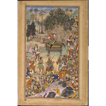 Painting - Muhammad Husain Mirza and Akbar Painting - Muhammad Husain Mirza and Akbar