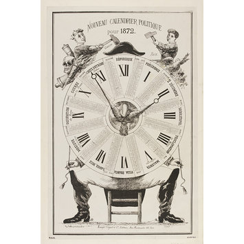 Print - Nouveau Calendrier Politique pour 1872 Print - Nouveau Calendrier Politique pour 1872