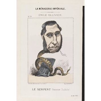 Print - ÉMILE OLLIVIER: LE SERPENT (Bassesse-Duplicite) Print - ÉMILE OLLIVIER: LE SERPENT (Bassesse-Duplicite)