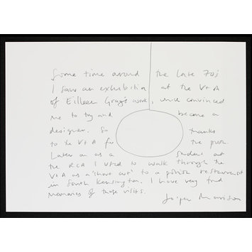 Album page - Contribution to V&A's 150th anniversary album Album page - Contribution to V&A's 150th anniversary album