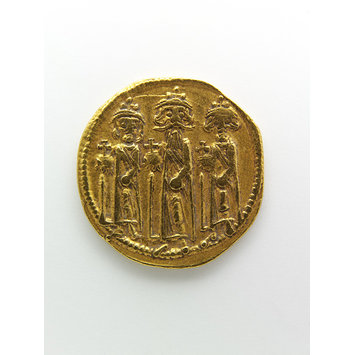 Coin - Emperor Heraclius with his sons Heraclius Constantine and Heraclonas Coin - Emperor Heraclius with his sons Heraclius Constantine and Heraclonas