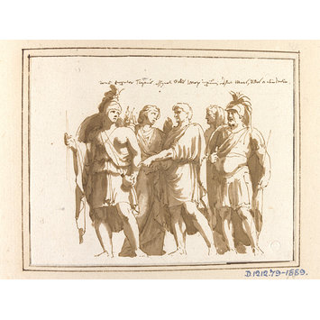 drawing - 'Adventus' panel from the Arch of Constantine drawing - 'Adventus' panel from the Arch of Constantine