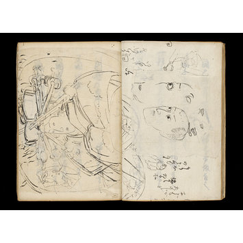 Album page - Kuniyoshi's preparatory drawings, no.39 Album page - Kuniyoshi's preparatory drawings, no.39