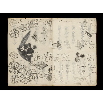 Album page - Kuniyoshi's preparatory drawings, no.39 Album page - Kuniyoshi's preparatory drawings, no.39