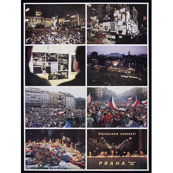Poster - Wenceslas Square Prague, November 1989 Poster - Wenceslas Square Prague, November 1989