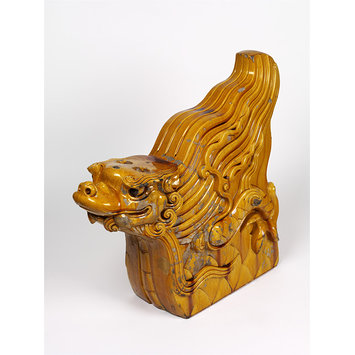 Pair of roof tiles - Water dragon ridge ends Pair of roof tiles - Water dragon ridge ends