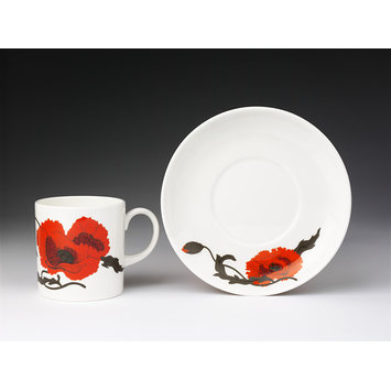 Cup and saucer - Cornpoppy Cup and saucer - Cornpoppy
