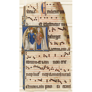 Manuscript - Fragment of a leaf from the Beaupre-lez-Grammont Antiphoner Manuscript - Fragment of a leaf from the Beaupre-lez-Grammont Antiphoner