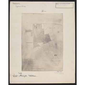 Photograph - Plan of the estates of the area of South Kensington, commissioned for the Exhibition of 1851 Photograph - Plan of the estates of the area of South Kensington, commissioned for the Exhibition of 1851