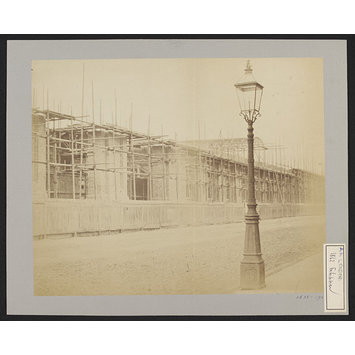 Photograph - Construction of 1862 International Exhibition buildings, East front Photograph - Construction of 1862 International Exhibition buildings, East front