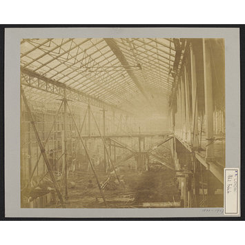 Photograph - Construction of 1862 International Exhibition buildings Photograph - Construction of 1862 International Exhibition buildings