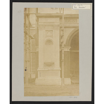 Photograph - Full-scale design prototype for colonnades for the Royal Horticultural Gardens and 1862 Exhibition galleries Photograph - Full-scale design prototype for colonnades for the Royal Horticultural Gardens and 1862 Exhibition galleries