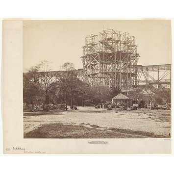 Photograph - International Exhibition, Scaffolding the Dome, South Kensington, 1862 Photograph - International Exhibition, Scaffolding the Dome, South Kensington, 1862