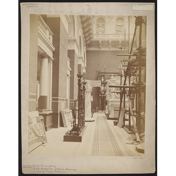 Photograph - South Kensington Museum, Cast Court showing construction of Trajan's column Photograph - South Kensington Museum, Cast Court showing construction of Trajan's column