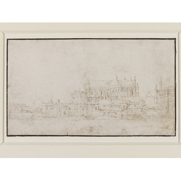 Drawing - Westminster Abbey and Parliament House, from the Thames Drawing - Westminster Abbey and Parliament House, from the Thames