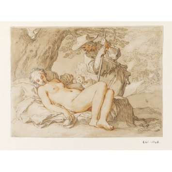 Drawing - Cymon and Iphigenia (Boccaccio, The Decameron 5.1) Drawing - Cymon and Iphigenia (Boccaccio, The Decameron 5.1)