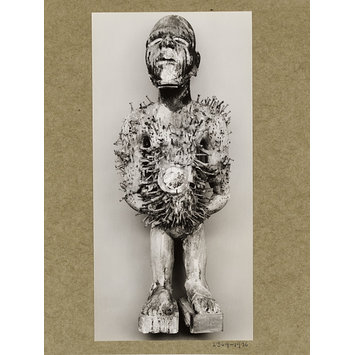 Photograph - Figure Studded with Nails, called "Konde". Cabinda region Photograph - Figure Studded with Nails, called "Konde". Cabinda region