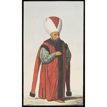 Watercolour - Reis Efendi or Minister Watercolour - Reis Efendi or Minister
