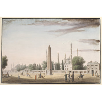 Watercolour - At Meydani, or the Hippodrome, Istanbul Watercolour - At Meydani, or the Hippodrome, Istanbul