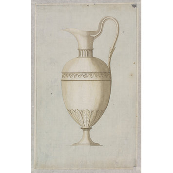 A design for a silver communion flagon A design for a silver communion flagon