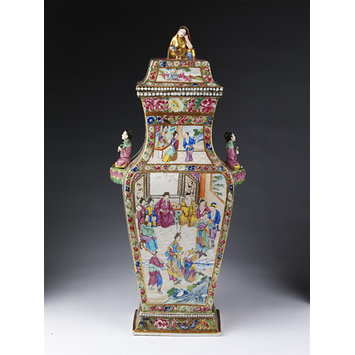 Vase and lid Vase and lid