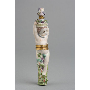 Etui and scent bottle with stopper Etui and scent bottle with stopper