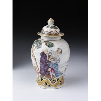 Vase and lid Vase and lid