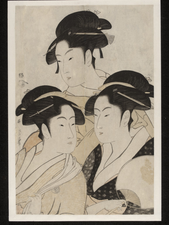 Woodblock Print Kitagawa Utamaro Vanda Search The Collections