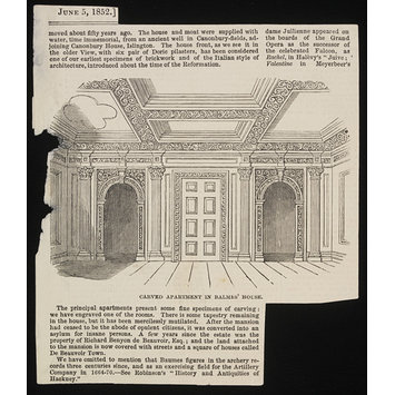 Print - Carved Apartment in Balmes' House Print - Carved Apartment in Balmes' House