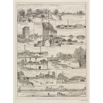 Print - LONDON WATER SUPPLY: THE EAST LONDON COMPANY'S WATERWORKS. Print - LONDON WATER SUPPLY: THE EAST LONDON COMPANY'S WATERWORKS.
