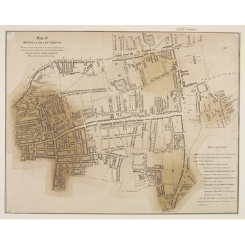 Map of Bethnal Green Parish, Shewing the Mortality from four classes of ...