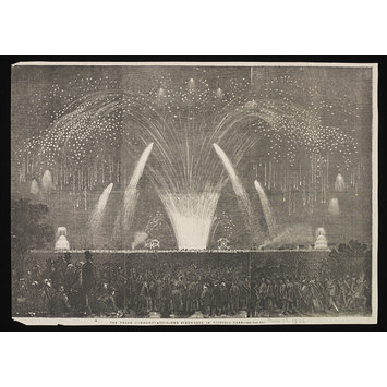 Print - The Peace Commemoration.--The Fireworks in Victoria Park Print - The Peace Commemoration.--The Fireworks in Victoria Park