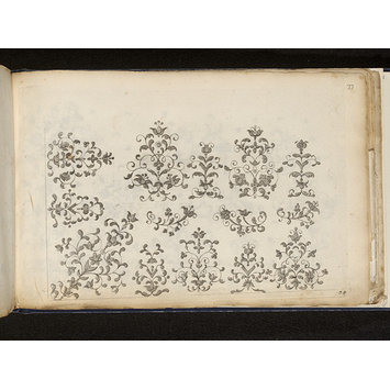 Design for embroidery - 'Part II: Fortgesetzter Kunst- und Fleiss-übender Nadel- auch Laden-Gewirck- Ergötzungen oder des neu-erfundenen Neh und Stick Buchs Anderer Theil' Design for embroidery - 'Part II: Fortgesetzter Kunst- und Fleiss-übender Nadel- auch Laden-Gewirck- Ergötzungen oder des neu-erfundenen Neh und Stick Buchs Anderer Theil'