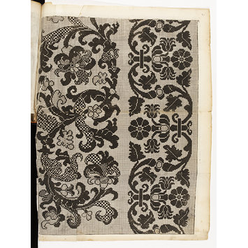 Design for embroidery - 'Part II: Fortgesetzter Kunst- und Fleiss-übender Nadel- auch Laden-Gewirck- Ergötzungen oder des neu-erfundenen Neh und Stick Buchs Anderer Theil' Design for embroidery - 'Part II: Fortgesetzter Kunst- und Fleiss-übender Nadel- auch Laden-Gewirck- Ergötzungen oder des neu-erfundenen Neh und Stick Buchs Anderer Theil'
