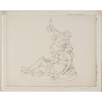 Design - A Preliminary Sketch for the Monument to the Hon. Mrs Henry Howard in Wetheral Church, Cumberland Design - A Preliminary Sketch for the Monument to the Hon. Mrs Henry Howard in Wetheral Church, Cumberland