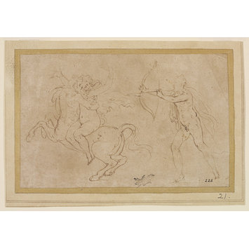 Drawing - The Rape of Deianira Drawing - The Rape of Deianira