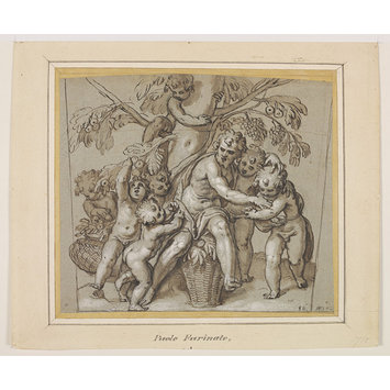 Drawing - Grape Gathering Drawing - Grape Gathering