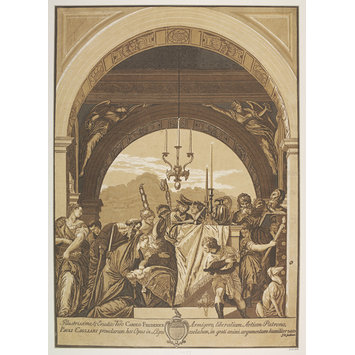 Woodcut - The Presentation in the Temple Woodcut - The Presentation in the Temple