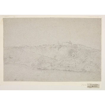 Drawing - Castel Gandolfo and Lake Albano Drawing - Castel Gandolfo and Lake Albano