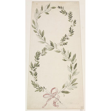 Design - Design for a Painting on the Front of a Harp Design - Design for a Painting on the Front of a Harp