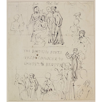 Drawing - The British Poets Drawing - The British Poets
