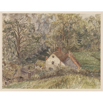 Watercolour - Haymill, Downton Gorge Watercolour - Haymill, Downton Gorge